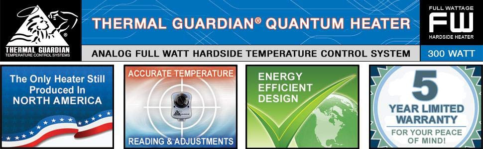 Hardside ( Wood Frame Style ) Waterbed Quantum Thermal Heater Element with Controller FREE CONDITIONER AND THREE PATCH KITS