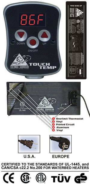 Waterbed Heater for softside beds