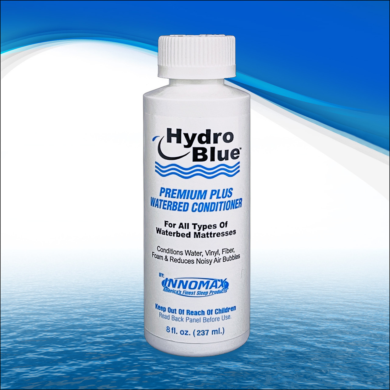 4-Pack Hydro Blue 8 oz. Premium Plus Waterbed Conditioner