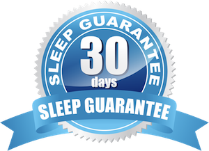 30-night sleep guarantee, in home trial