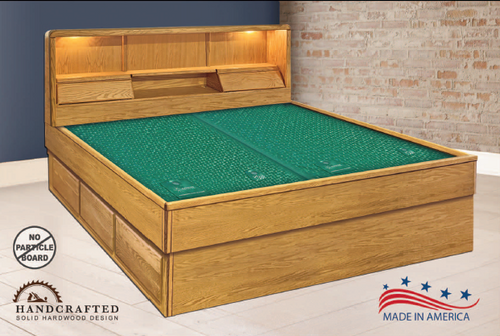 La Jolla Jasmine Oak Waterbed Frame. Oak Bedroom furniture